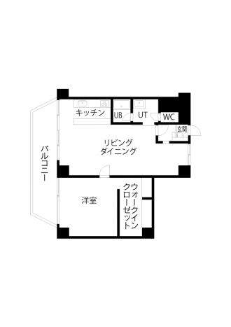 アフター図面。オフホワイトの塗装に、コンクリート剥き出しの梁や天井で粗い素材感を活かしたおしゃれなLDK