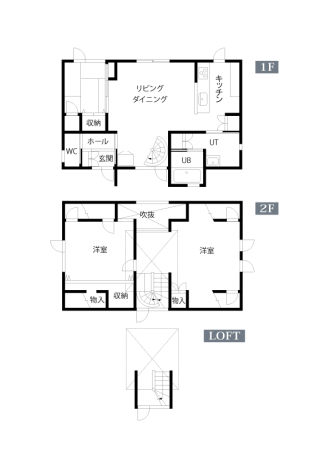 After図面。施工後間取り。