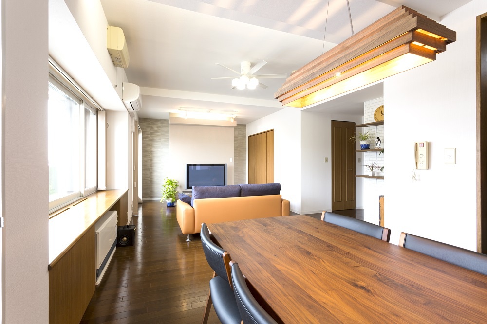 ひと目惚れで購入した家具や照明が似合う空間 札幌 中古マンション リノベ リフォーム リノベーション実例 リフォーム リノベーション情報サイト プランドゥリフォーム