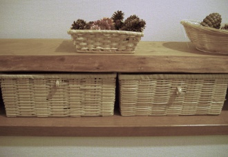 マンションで棚板として使用していたころの写真