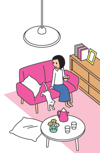 一人暮らしのリフォームは、自分の好きなこと、好きなものを中心に自分らしさあふれるお気に入り空間をつくれる。例えば、料理家のようなキッチンやブティックのようなクローゼット、リゾートホテルスタイルなど思いのまま。