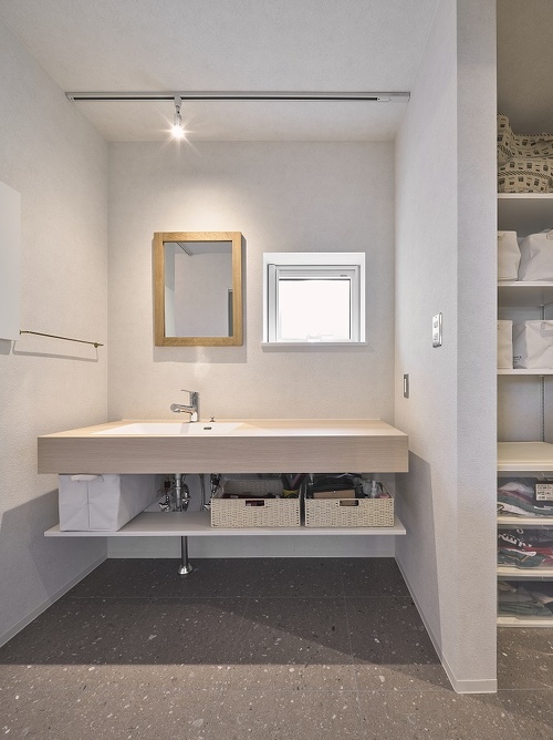 フロータイプのおしゃれな洗面