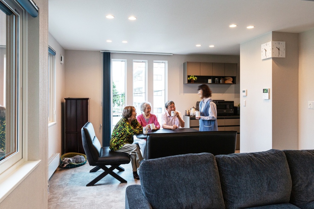 家族か集う2階の共用スペース