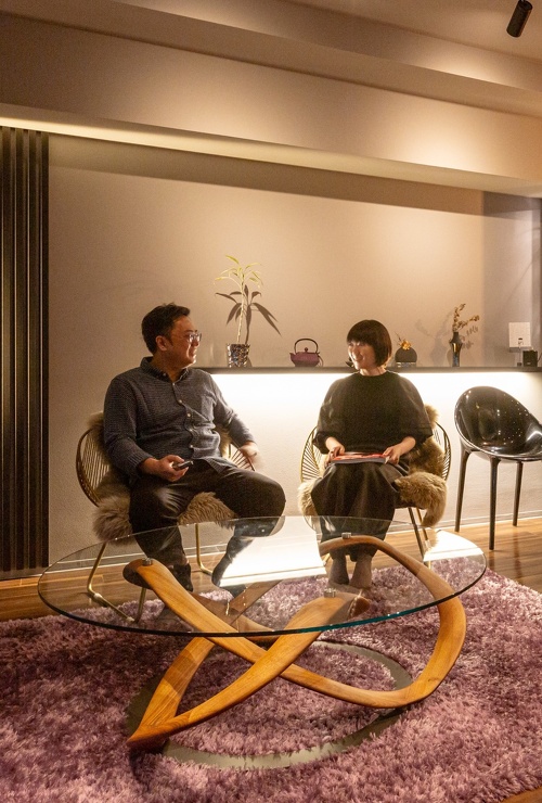 お気に入りに囲まれたリビングもゆとりの空間設計