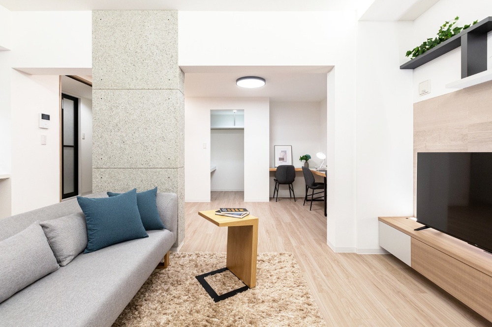 ワークスペースの隣にはウォークインクローゼット