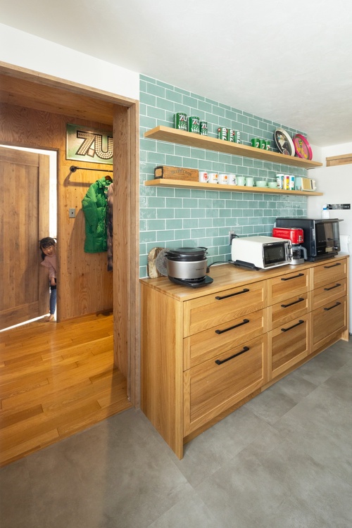 使い勝手のよい回遊動線になりました