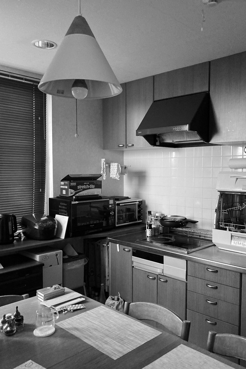 札幌｜戸建て｜リフォーム施工事例｜㈱アシスト企画｜新築・リノベーション・リフォーム施工会社_完全2世帯住宅を夫婦ふたりの家に_2階キッチンBefore写真