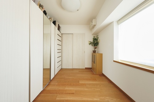 通常は収納室として、子供たちが帰省した時は客間として使用しています