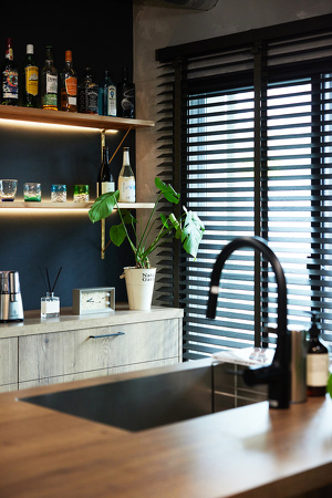 Barのようなキッチン