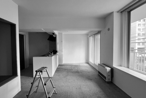 リビングからキッチン方向のBefore写真