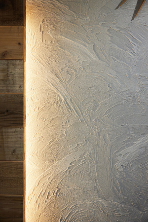 あざやかな塗り壁の模様