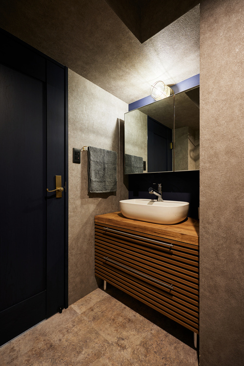 ミラタップのパーツを組み合わせた造作全面