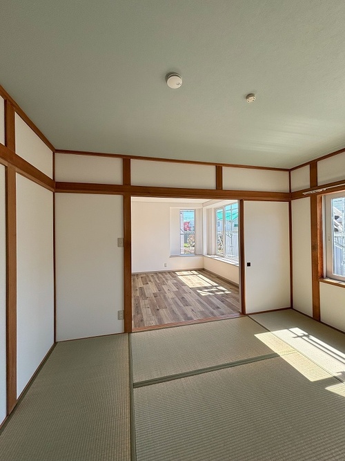和室はくつろぎスペースとしてあえて残しました