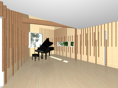 アルティザン建築工房_音楽ホールのある家完成見学会_音楽ホールイメージ