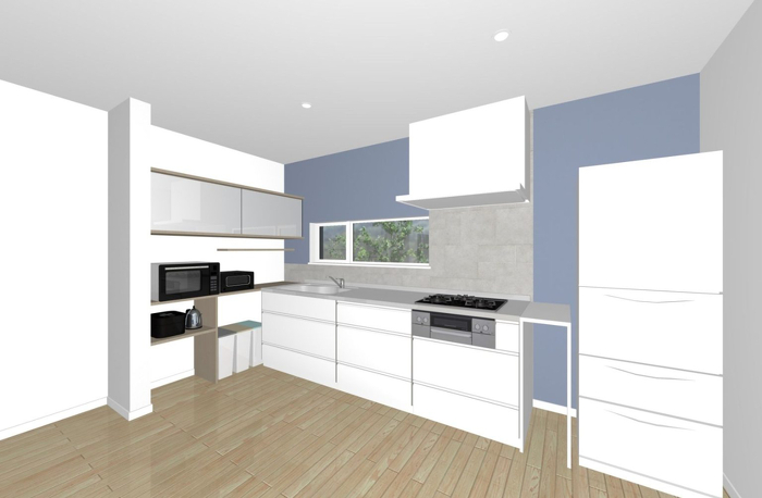 アルティザン建築工房_実家リノベで2世帯住宅完成見学会_キッチンイメージ