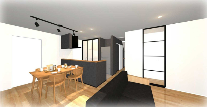 6月16日(日)アルティザン建築工房の実家を2世帯にリノベーション！完成見学会_子世帯リビングイメージ