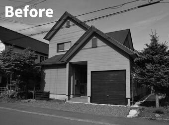 アルティザン建築工房_子育て世代のZEHリノベーション完成見学会_外観Before写真。1993年築31年