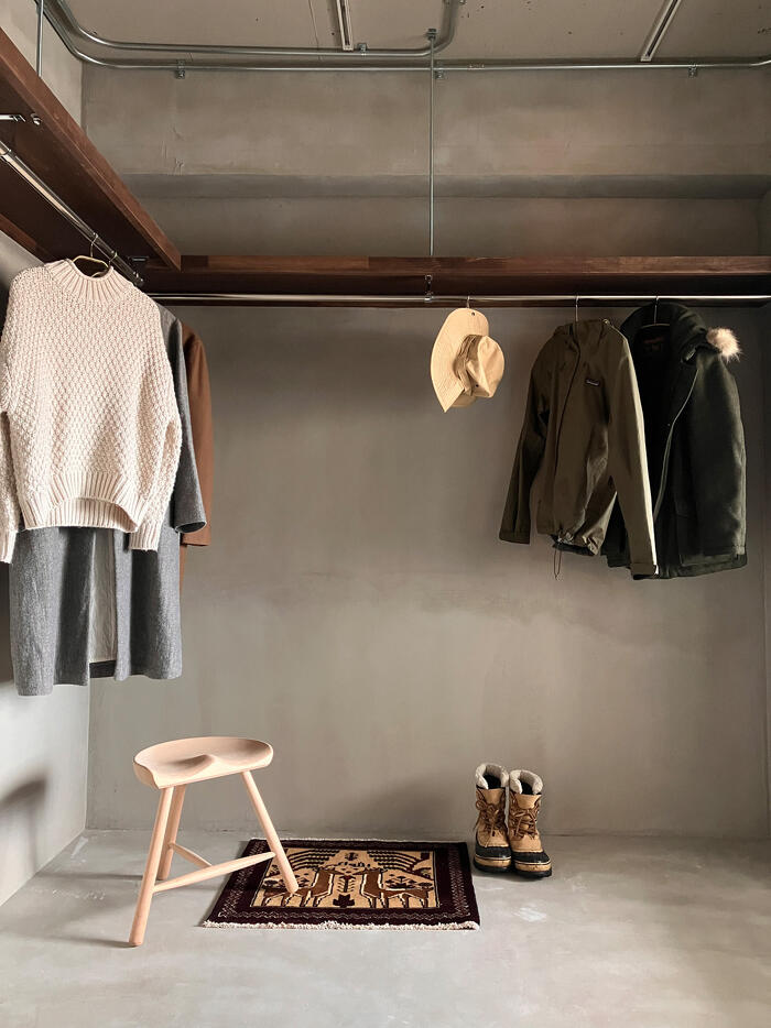 アートホーム札幌支店_中古マンションフルリノベーション OPEN HOUSE_玄関から続く土間の大容量ウォークインクローゼット