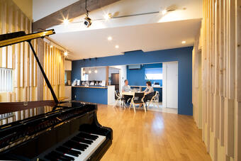 アルティザン建築工房の施工事例のリンク_音楽ホールのある家｜札幌｜中古｜戸建て｜認定長期優良住宅｜リノベーション