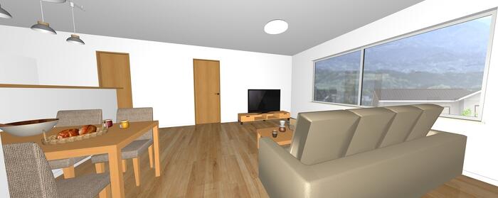 アルティザン建築工房の平屋ハイスペックリノベーション完成見学会／札幌市厚別区もみじ台西の内観イメージ