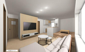 実家を性能向上2世帯リノベーション完成見学会内観イメージ