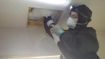 実家を性能向上2世帯リノベーション完成見学会_天井の断熱改修